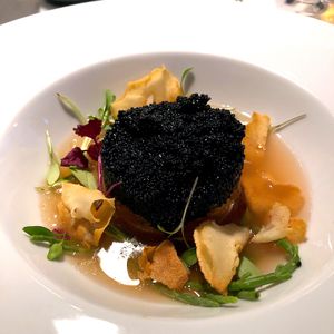 Vegan Gazpacho at Brasserie Godot in Stockholm