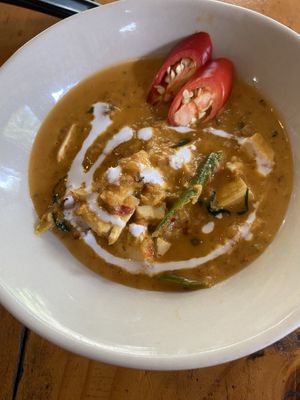 Penang curry  at Thai Farm Cooking School in Chiang Mai