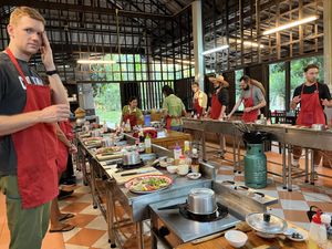   at Thai Farm Cooking School in Chiang Mai