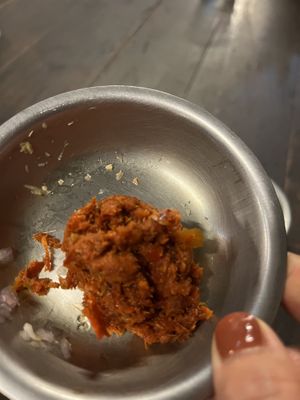 Curry paste  at Thai Farm Cooking School in Chiang Mai