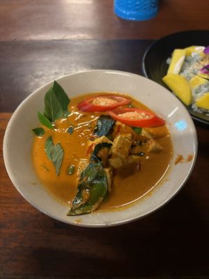 Penang curry  at Thai Farm Cooking School in Chiang Mai
