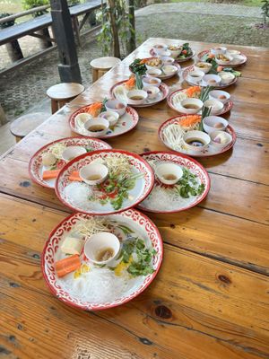 Clean fresh ingredient   at Thai Farm Cooking School in Chiang Mai