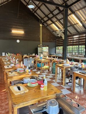 Set up was beautiful   at Thai Farm Cooking School in Chiang Mai