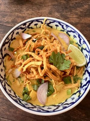 Khao Soi   at Thai Farm Cooking School in Chiang Mai
