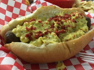 vegan Wunderdog at Simon's Hot Dogs in Scottsdale
