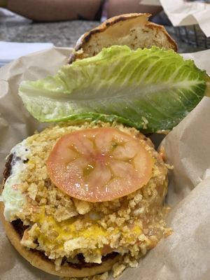 BEST VEGAN BURGER  at Simon's Hot Dogs in Scottsdale