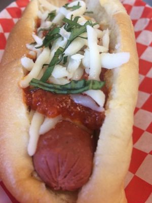 Napolitano Hot Dog at Simon's Hot Dogs in Scottsdale