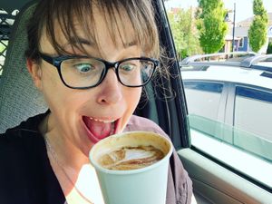 It’s almost pumpkin latte season! Hopscotch pumpkins lattes are made with real pumpkin- delicious! 🎃☕️  at Hopscotch Coffee in Bloomington