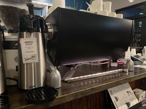 New espresso machine! at Hopscotch Coffee in Bloomington