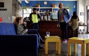 Friendly vibe at Hopscotch Coffee in Bloomington