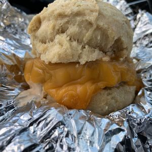 Breakfast sandwich  at Hopscotch Coffee in Bloomington