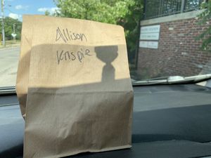 LOVE the krispies!!  at Hopscotch Coffee in Bloomington