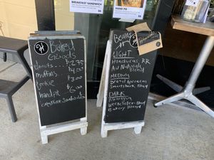 Menus at Hopscotch Coffee in Bloomington