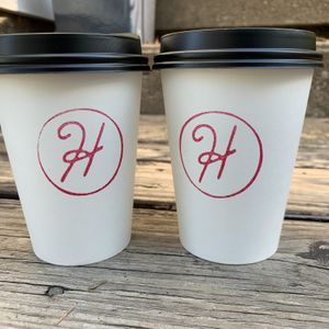 Great way to start the day... at Hopscotch Coffee in Bloomington