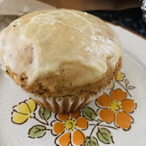 Glazed Lemon Poppyseed Muffin at Hopscotch Coffee in Bloomington