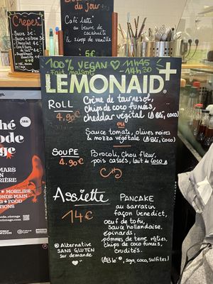 Menu  at Against the Grain in Lyon