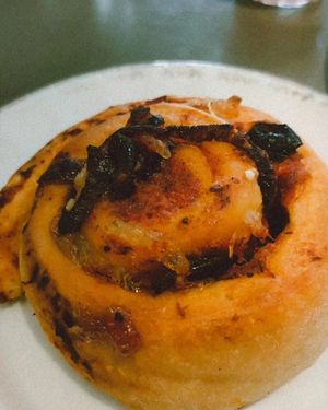 Pizza roll at Against the Grain in Lyon