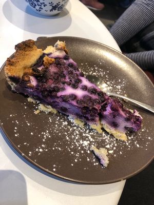 Tarte finlandaise aux myrtilles €4.50 at Against the Grain in Lyon