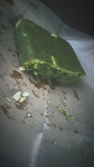Matcha-Almond-Brownie at Against the Grain in Lyon