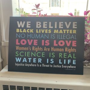 Sign of the times at Soma in Bloomington