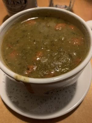 Split pea soup   at Last Chance Antiques & Cheese Cafe in Tannersville