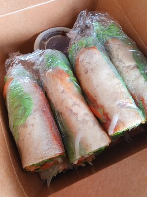 Rolls at Dharma Garden Veggie Deli in Vancouver