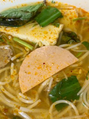 Vegan ham. It’s spot on   at Dharma Garden Veggie Deli in Vancouver