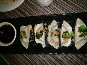 vegan dumplings  at Bay Hong in Darlinghurst