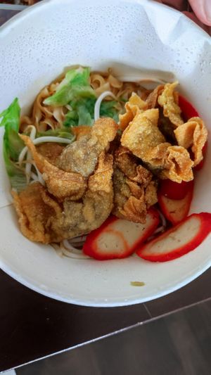 Wanton Mee Pok - takeaway at Daily Green 吉祥素 - Aljunied in Central Singapore