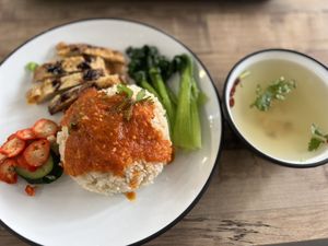 Chicken rice   at Daily Green 吉祥素 - Aljunied in Central Singapore