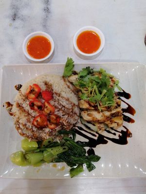 Chicken Rice at Daily Green 吉祥素 - Aljunied in Central Singapore
