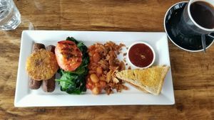 The Vegan Breakfast at Bach on Breakwater in New Plymouth