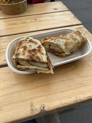 Eggy (bacon) roll   at Woking Amazing in Northcote