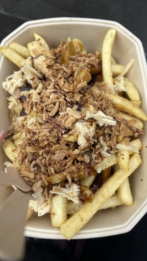 Loaded fries  at Woking Amazing in Northcote