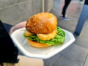 F¡sh Burger - a classic fave of mine 💖 at Woking Amazing in Northcote
