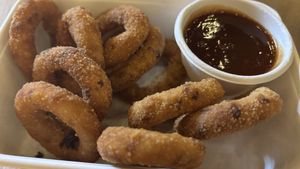 Onion rings  at Woking Amazing in Northcote