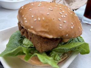 Zingy burger  at Woking Amazing in Northcote
