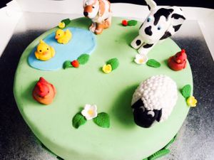 Celebration cake at OMV Bakery in Reservoir