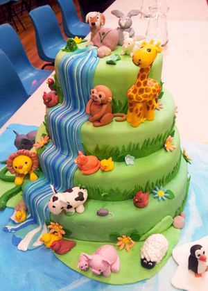 Celebration cake at OMV Bakery in Reservoir