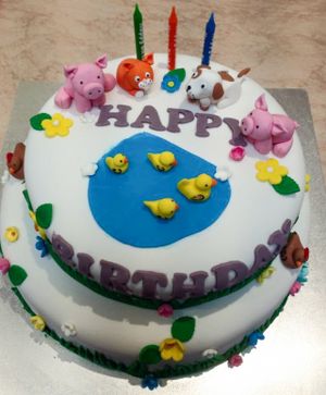 Celebration cake at OMV Bakery in Reservoir