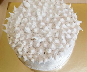 Sparkly celebration cake at OMV Bakery in Reservoir