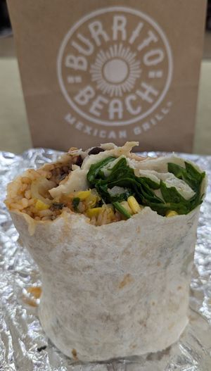 Very Veggie burrito at ORD - Burrito Beach & B Smooth - T3 in Chicago