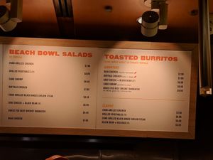 Menu at ORD - Burrito Beach & B Smooth - T3 in Chicago
