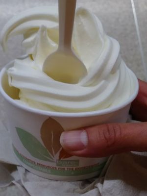 Vegan soft serving ice cream at ORD - Burrito Beach & B Smooth - T3 in Chicago