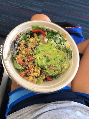 Mexican quinoa salad at ORD - Burrito Beach & B Smooth - T3 in Chicago