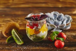 dessert at Veggie Cafe in St Petersburg