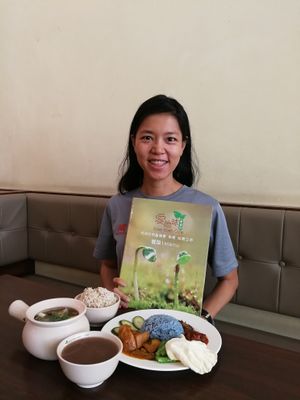 Delicious lunch. For vegans, avoid the mock meat dishes as they may contain eggs. Check first! at Love Earth Cafe in Kepong