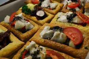 Vegan tarts at Casa Angelina in Edinburgh