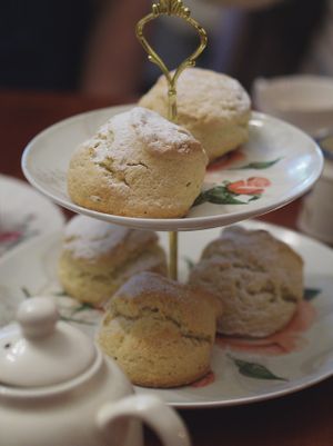 Vegan scones at Casa Angelina in Edinburgh