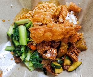 Mixed veggies rice RM4 only at Fo Guang Sri Muda in Shah Alam
